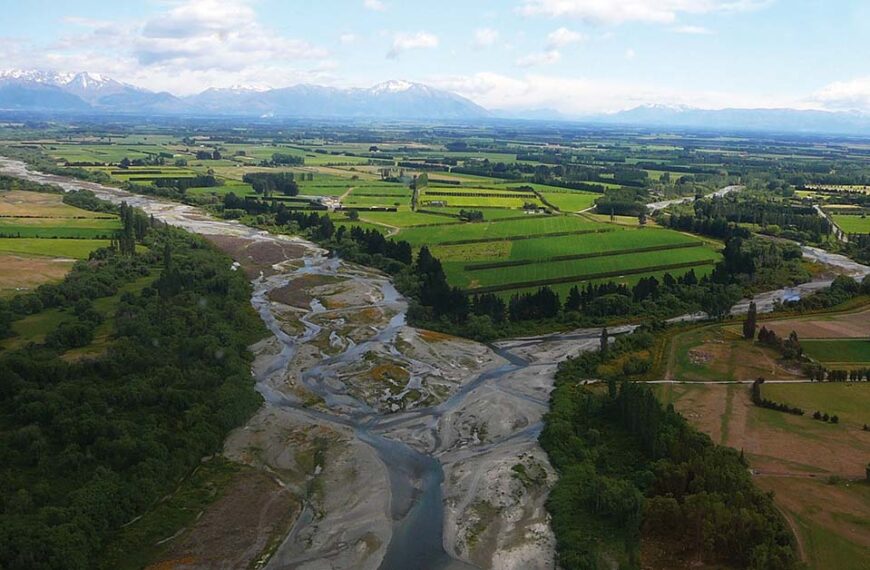 Canterbury river and trees