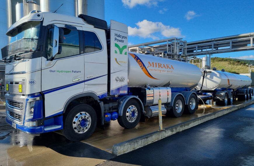 Miraka’s hydrogen tanker leads the way on emissions